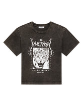 Printed jersey T-shirt with stud embellishment - | Dolce & Gabbana