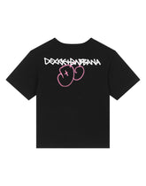 Jersey T-shirt with graffiti DG logo - | Dolce & Gabbana