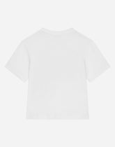 Jersey T-shirt with DG logo print - | Dolce & Gabbana