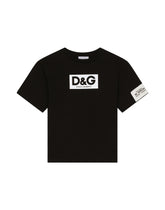 Jersey T-shirt with heat-sealed logo print - | Dolce & Gabbana