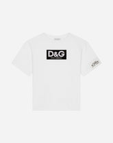Jersey T-shirt with heat-sealed logo print - | Dolce & Gabbana
