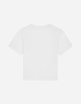 Jersey T-shirt with heat-sealed logo print - | Dolce & Gabbana