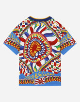 Short-sleeved Carretto-print jersey T-shirt - | Dolce & Gabbana