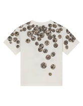 Short-sleeved jersey T-shirt with ombré coin print - | Dolce & Gabbana