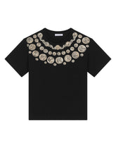 Short-sleeved jersey T-shirt with coin print - | Dolce & Gabbana