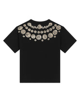 Short-sleeved jersey T-shirt with coin print - | Dolce & Gabbana