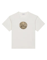 Short-sleeved jersey T-shirt with coin print - | Dolce & Gabbana