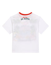 Jersey T-shirt with Hawaiian print - | Dolce & Gabbana