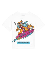 Jersey T-shirt with mascot print - | Dolce & Gabbana