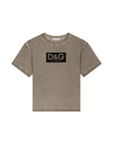 Jersey T-shirt with heat-sealed logo print - | Dolce & Gabbana