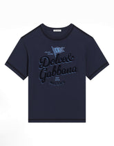 Jersey T-shirt with Dolce&Gabbana logo - | Dolce & Gabbana