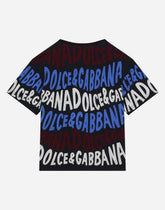 Jersey T-shirt with Dolce&Gabbana logo print - | Dolce & Gabbana