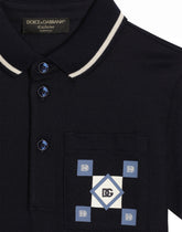 Piqué polo-shirt with print - | Dolce & Gabbana