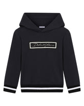 Jersey hoodie with logo print - | Dolce & Gabbana