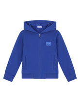 Jersey hoodie with plate - | Dolce & Gabbana