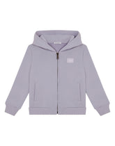 Jersey hoodie with plate - | Dolce & Gabbana