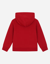 Jersey hoodie with plate - | Dolce & Gabbana