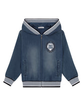Jersey denim hoodie - | Dolce & Gabbana