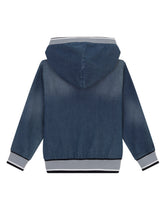 Jersey denim hoodie - | Dolce & Gabbana
