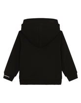 Jersey hoodie with DG print and double hood - | Dolce & Gabbana