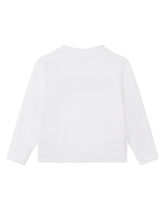Round-neck jersey sweatshirt with logo embroidery - | Dolce & Gabbana