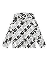 Jersey hoodie with DG logo print - | Dolce & Gabbana