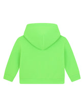 Jersey hoodie with DG logo embroidery - | Dolce & Gabbana