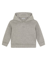 Jersey hoodie with DG logo embroidery - | Dolce & Gabbana