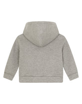 Jersey hoodie with DG logo embroidery - | Dolce & Gabbana