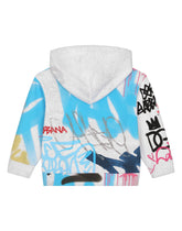 Jersey hoodie with graffiti print - | Dolce & Gabbana
