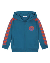 Jersey hoodie with DG logo band - | Dolce & Gabbana