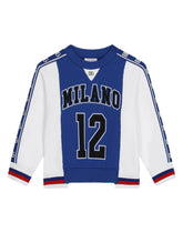 Jersey round-neck sweatshirt with DG logo band - | Dolce & Gabbana