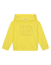 Jersey hoodie with DG logo patch - | Dolce & Gabbana
