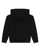 Jersey hoodie with DG logo embroidery - | Dolce & Gabbana