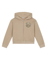 Zip-up hoodie with coin print - | Dolce & Gabbana
