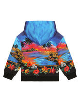 Jersey hoodie with Hawaiian print - | Dolce & Gabbana