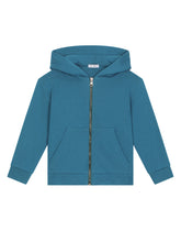 Zip-up jersey hoodie with embossed maxi-logo - | Dolce & Gabbana