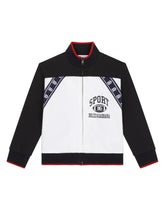 Zip-up jersey sweatshirt with DG Sport print - | Dolce & Gabbana