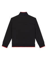 Zip-up jersey sweatshirt with DG Sport print - | Dolce & Gabbana