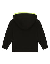 Jersey hoodie with DG logo patch - | Dolce & Gabbana