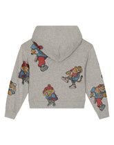 Hoodie with mascot print and logo tag - | Dolce & Gabbana