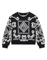 Jersey sweatshirt with Marina print - | Dolce & Gabbana