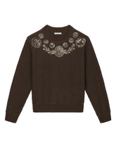 Round-neck jersey sweatshirt with coin print - | Dolce & Gabbana