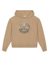 Hoodie with coin print - | Dolce & Gabbana