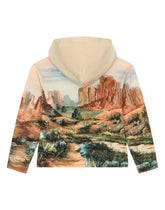 Hoodie with canyon print and logo tag - | Dolce & Gabbana