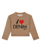 Jersey round-neck sweatshirt with embroidery - | Dolce & Gabbana