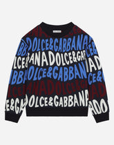 Jersey round-neck sweatshirt with Dolce&Gabbana logo - | Dolce & Gabbana