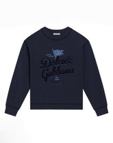 Round-neck sweatshirt with Dolce&Gabbana logo - | Dolce & Gabbana