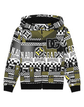 Jersey hoodie with DNA print - | Dolce & Gabbana