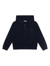 Hooded cashmere sweater with heritage embroidery - | Dolce & Gabbana